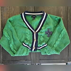 Forever 21 Green Knit Crop Top